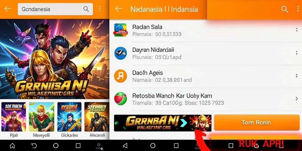 Tampilan antarmuka pengguna yang menarik.