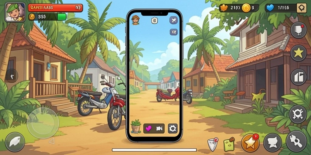 Screenshot menampilkan antarmuka permainan yang intuitif.