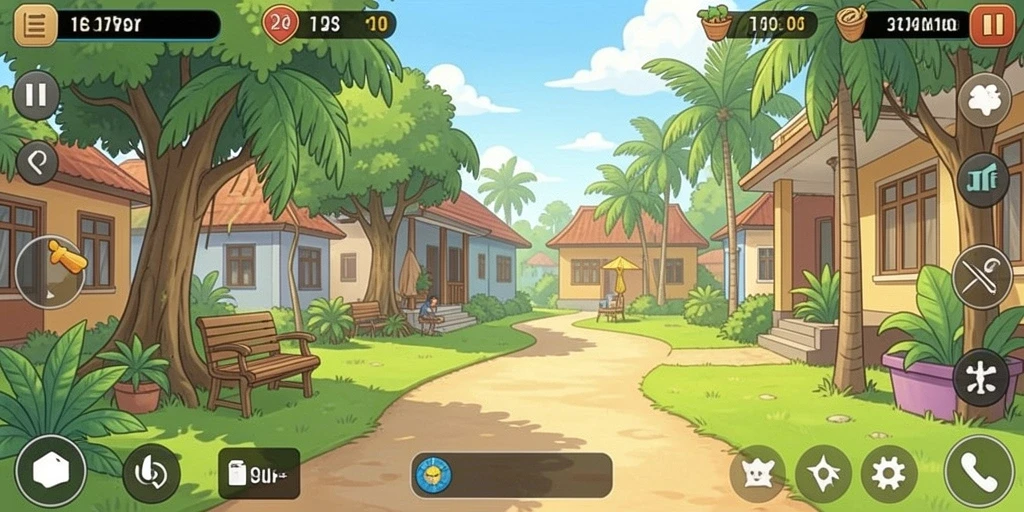 Screenshot dari antarmuka pengguna yang menarik.